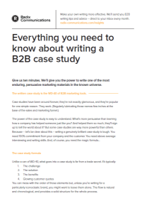 Everything you need to know about writing a B2B case study