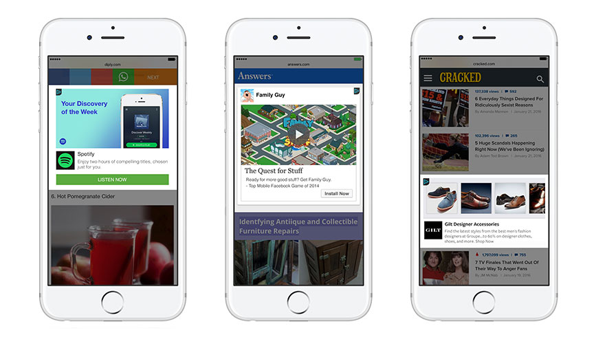 Facebook extends Audience Network reach to mobile web