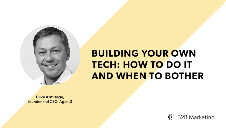 Building your own tech: How to do it and when to bother image
