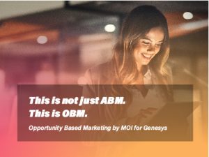 This is not just ABM. This is OBM