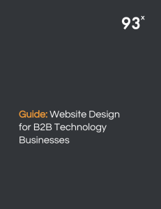 Website design for B2B technology businesses